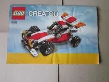 Lego Creator Building Instructions Instruction 5763 Race Car