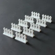 Lego Parts 33303 White 1x4x2 Picket (Paled) Fence Genuine Lot Of 10