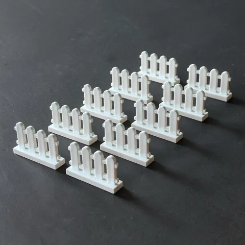Lego Parts 33303 White 1x4x2 Picket (Paled) Fence Genuine Lot Of 10