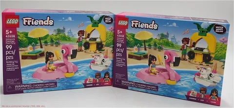 2 PACK!!! LEGO Friends Unicorn & Flamingo Pool Party 42658