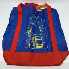 NWT LEGO®  Limited Edition Mini Fig/Figure Mesh /Twill Beach Tote-18" x 18"