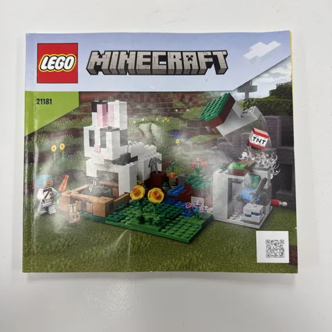 Lego Minecraft 21181 - Instruction Manual Only