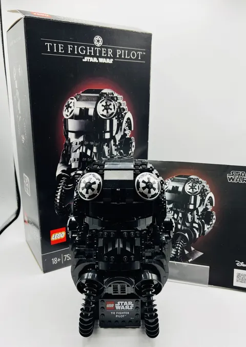 LEGO Star Wars: Tie Fighter Pilot Helmet 75274 Pre-owned w/Box, Stickers, Manual