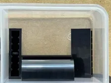 LEGO Parts - Black Slope, Curved 1 x 4 x 1 1/3 - No 6191 - QTY 5