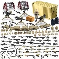 Weapons Toy Lot, 135 Piece Soldiers WW2 Weapons Set, Military Weapons Game...