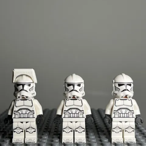 LEGO Star Wars Phase 2 Clone Trooper Minifigure LOT of 3 sw1319 - 1A