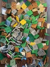 87580 LEGO Plate Modified 2x2 Groove 1 Stud Center Jumper Lot As Pictured