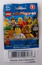 Lego MARTIAL ART Series 2 Minifigure 8684 NEW SEALED Verified Barcode Karate Man