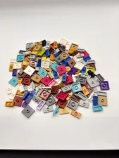 Lot Of 170 multicolor one by two and 2 x 2 jumper pieces Lego