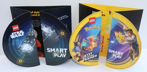 2x Smart Play LEGO® Poster Flyer Promotional Sheet Star Wars + Pokemon 2026 New Rare
