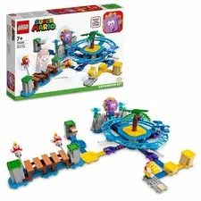 Lego Super Mario: Giant Urchin And Lifton'S Surfing Challenge 71400 - Toy Build_