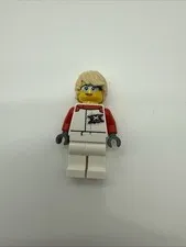 LEGO City Minifigure cty1111 Female Xtreme Jumpsuit White/Red