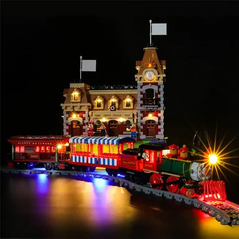 LED Light Set Compatible with Lego Disney Train with Station Disney Train and Stat...