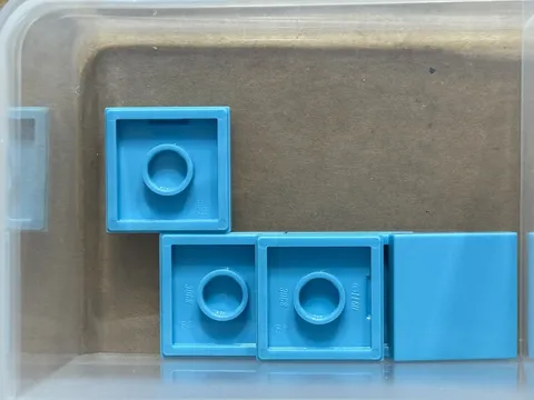 LEGO Parts - Medium Azure Tile 2 x 2 - No 3068 - QTY 5