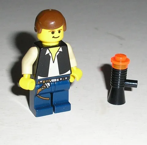 Lego Star Wars HAN SOLO Minifigure Dark Blue Legs from 4501 Mos Eisley Cantina