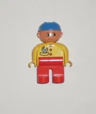 Lego DUPLO Male Figure w/ Construction Hat and Wrench for Set 2599 Racing Team