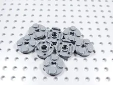 LEGO Lot of 8 Dark Bluish Gray 2x2 Round Plates BE