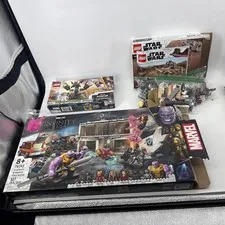 3 Piece Lego Sets As Is Marvel, Star Wars, Thor  As Is For Parts