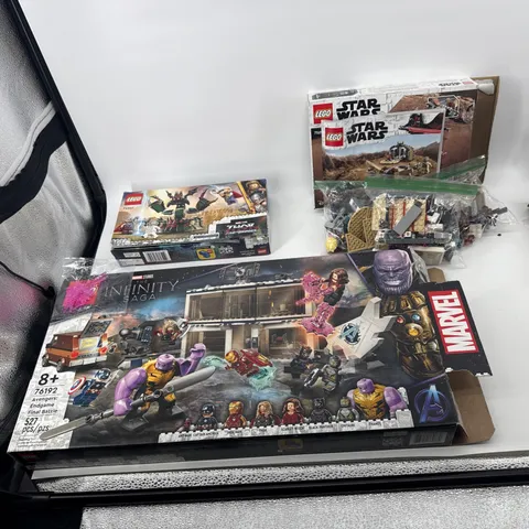 3 Piece Lego Sets As Is Marvel, Star Wars, Thor  As Is For Parts