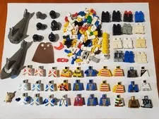 LEGO Mixed Heavy Wear/Damaged Minifigure parts torsos hats arms legs and more!