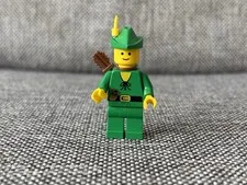 LEGO minifigure Forestman cas123a Castle Forestmen 6066 6103 yellow plume pouch