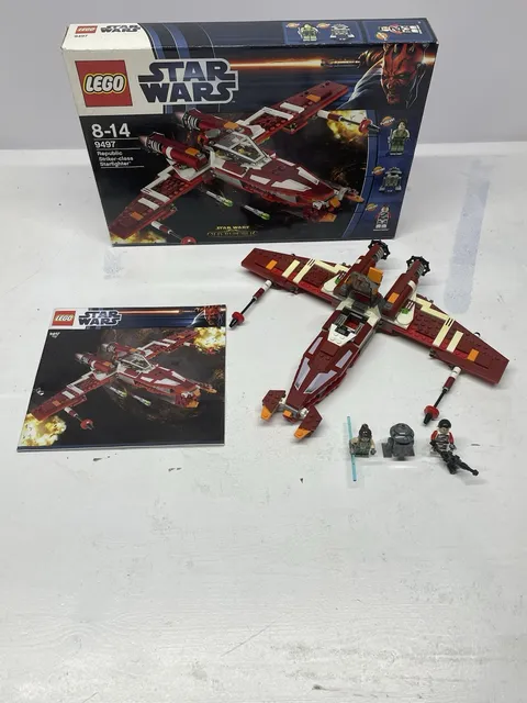 LEGO Star Wars: Republic Striker-class Starfighter (9497) with minifigures, BA, original packaging