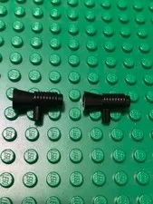 LEGO® MiniFigure Mega-Phone/Radar Gun  Loud Speaker. Two (2) Black
