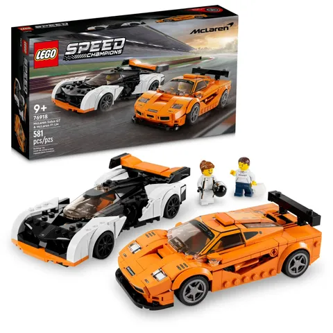 LEGO Speed Champions McLaren Solus GT & McLaren F1 LM Building Set Gift