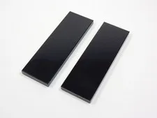 LEGO Lot of 2 Black 2x6 Smooth Tiles Plates S9