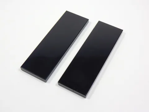 LEGO Lot of 2 Black 2x6 Smooth Tiles Plates S9