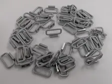Lego Lot x50 New Light Bluish Gray Bar 1 x 4 x 2 # 6187 MOC Bulk Parts Lot