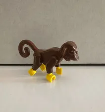LEGO Animal Brown Monkey with Yellow Hands and Feet 2550c01 Minifigure