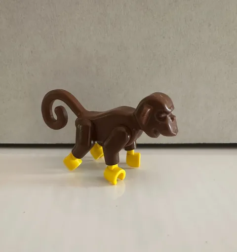 LEGO Animal Brown Monkey with Yellow Hands and Feet 2550c01 Minifigure