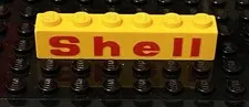 LEGO 1x6 Yellow Brick With Shell  Print