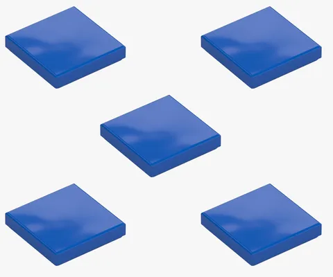 5 New LEGO Blue 2x2 Tile smooth flat panel tiles 3068 306823