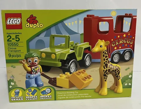 LEGO Duplo 10550 Circus Transport NEW! Baby Giraffe Jeep Truck Trailer Clown