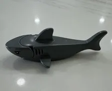 LEGO Shark Minifigure debossed gills printed eyes dark bluish gray grey animal