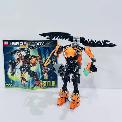 LEGO Hero Factory Rotor 7162 w/Manual 100% Complete No Package **FREE SHIPPING**