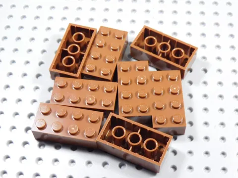 LEGO Lot of 8 Reddish Brown 2x4 Bricks BN