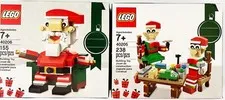 LEGO Christmas 40205 LITTLE ELF HELPERS and 40206 SANTA CLAUS SETS *both SEALED