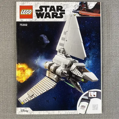 Lego 75302 Star Wars Imperial Shuttle Instruction Manual ONLY Disney