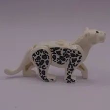 LEGO City Jungle Snow Leopard White Animal Figure with Black Spots 14732pb01