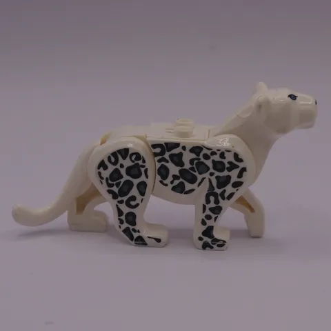 LEGO City Jungle Snow Leopard White Animal Figure with Black Spots 14732pb01