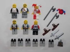 LEGO Castle Kingdoms Knights Minifigure Lot Play wear + Extras -Sold As Is- READ