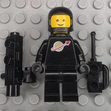 Lego Space Minifigure SP003 Classic Space Black with Air Tanks