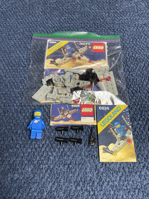 LEGO Classic Space 6824 Space Dart I 100% Complete W/Partial Box & Book