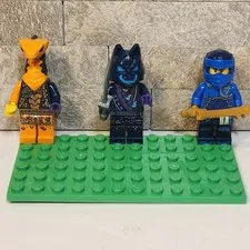 LEGO Ninjago Minifigure Lot Jay Wolf Mask Warrior Serpentine Dragons Rising
