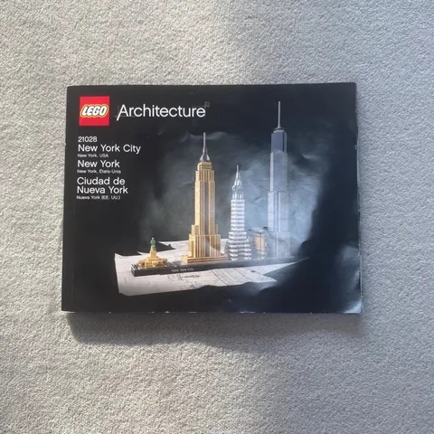 Lego 21028 Architecture Skylines New York City Replacement Manual w NYC Photos