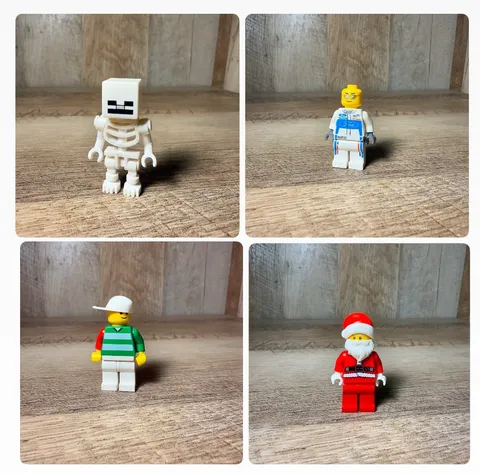 ⭐️ Lego Minecraft Skeleton C16-4 Speed Champions Ford Racing Soccer Santa Claus