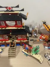 LEGO NINJAGO Fire Temple 2507 Complete with ALL minifigures and dragon